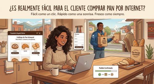 ¿Es realmente fácil para el cliente comprar pan por Internet?